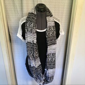 Thick Aztec/tribal print infinity scarf